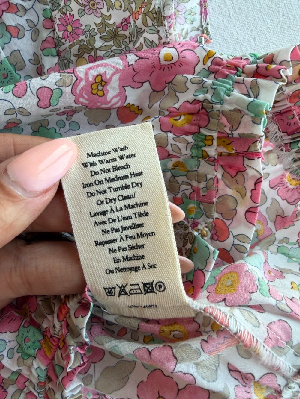 NWOT LoveShackFancy x Liberty London Fabric Coretta Girls Blouse - Picture 8 of 8